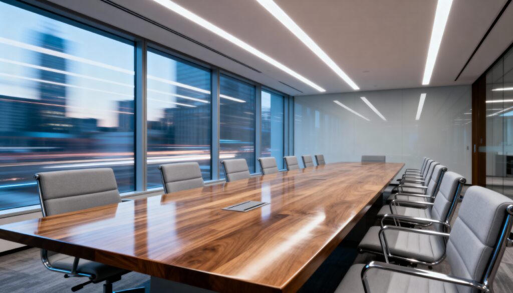 empty corporate conference room